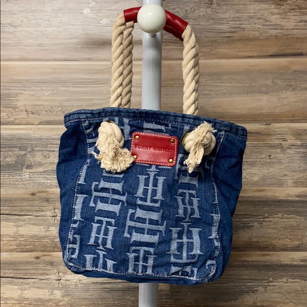 Tommy Hilfiger Denim Jean Tote w/Rope Handles P14